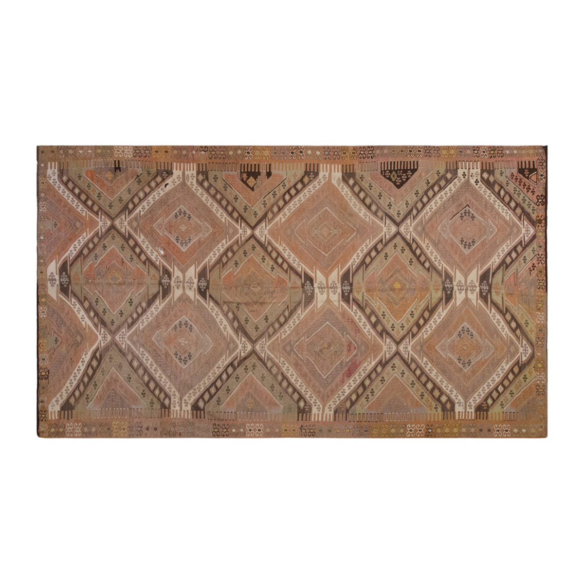 Vintage Large Kars Kilim, 206 x 426 cm / 6.9 x 14 ft Kilim