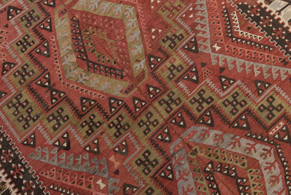 Vintage Large Kayseri Avşar Kilim, 153 x 361 cm / 5 x 12 ft Kilim