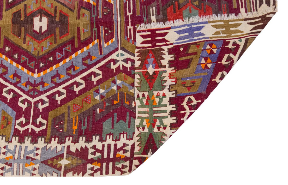 Vintage Large Kayseri Avşar Kilim, 155 x 350 cm / 5.1 x 11.6 ft Kilim