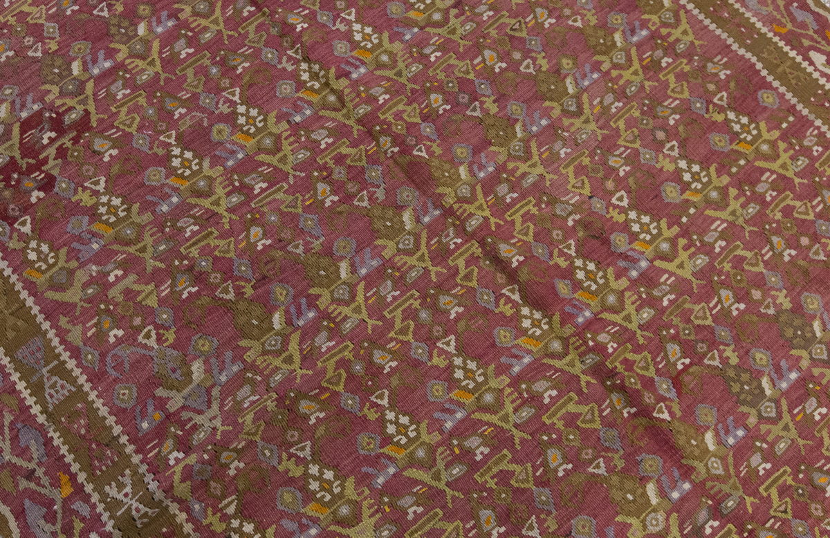 Vintage Large Kayseri Avşar Kilim, 155 x 388 cm / 5.1 x 12.9 ft Kilim