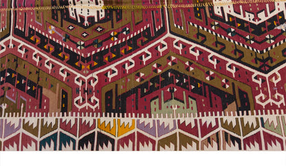 Vintage Large Kayseri Avşar Kilim, 160 x 372 cm / 5.3 x 12.2 ft Kilim