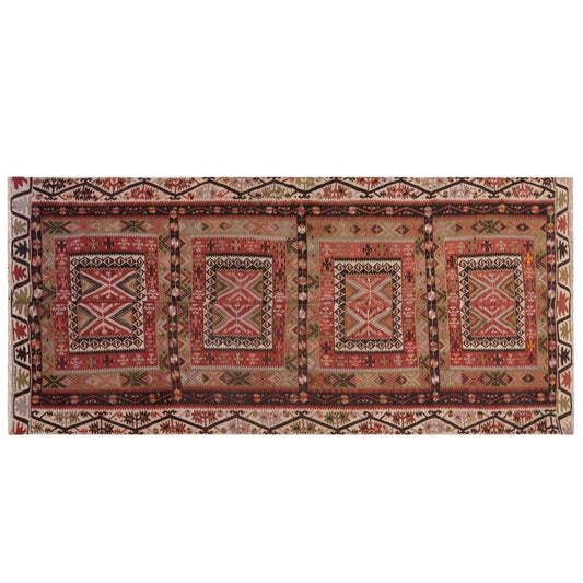 Vintage Large Kayseri Avşar Kilim, 161 x 345 cm / 5.3 x 11.4 ft Kilim