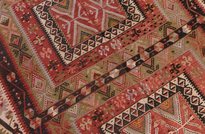 Vintage Large Kayseri Avşar Kilim, 161 x 345 cm / 5.3 x 11.4 ft Kilim