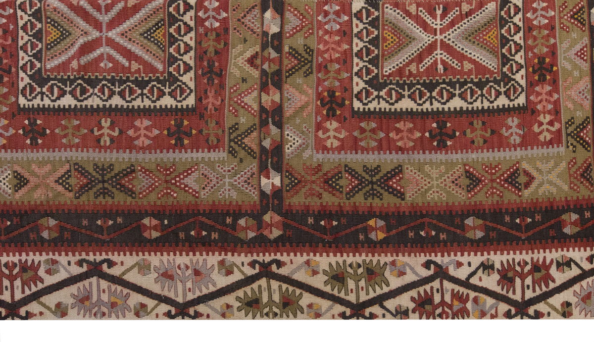 Vintage Large Kayseri Avşar Kilim, 161 x 345 cm / 5.3 x 11.4 ft Kilim