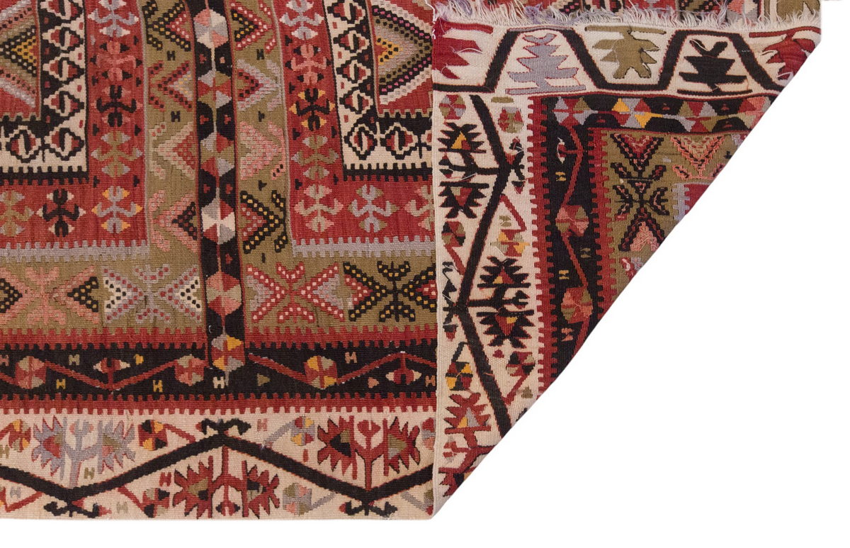 Vintage Large Kayseri Avşar Kilim, 161 x 345 cm / 5.3 x 11.4 ft Kilim