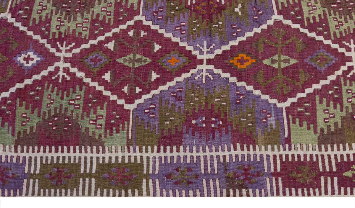 Vintage Large Kayseri Avşar Kilim, 161 x 358 cm / 5.3 x 11.9 ft Kilim