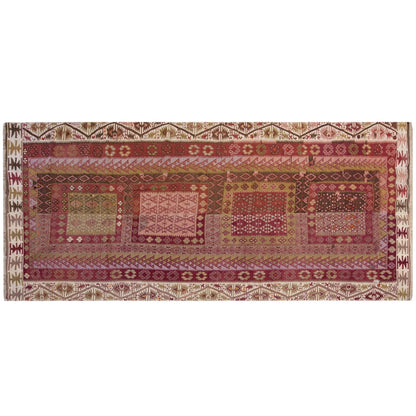 Vintage Large Kayseri Avşar Kilim, 174 x 388 cm / 5.9 x 12.9 ft Kilim