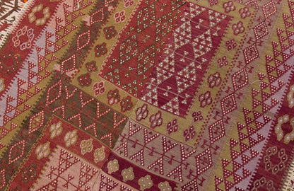 Vintage Large Kayseri Avşar Kilim, 174 x 388 cm / 5.9 x 12.9 ft Kilim