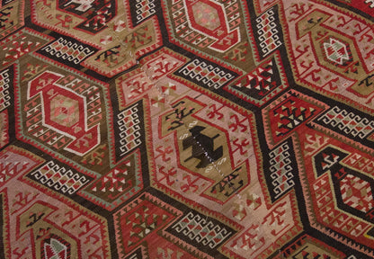 Vintage Large Kayseri Avşar Kilim, 176 x 412 cm / 5.9 x 13.6 ft Kilim