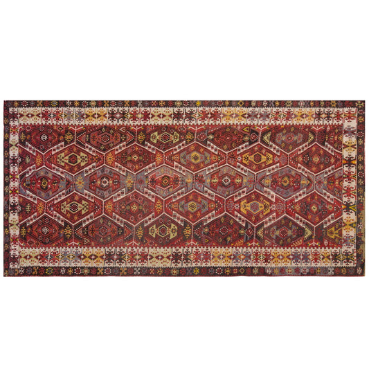 Vintage Large Kayseri Avşar Kilim, 178 x 367 cm / 6 x 12 ft Kilim