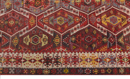 Vintage Large Kayseri Avşar Kilim, 178 x 367 cm / 6 x 12 ft Kilim