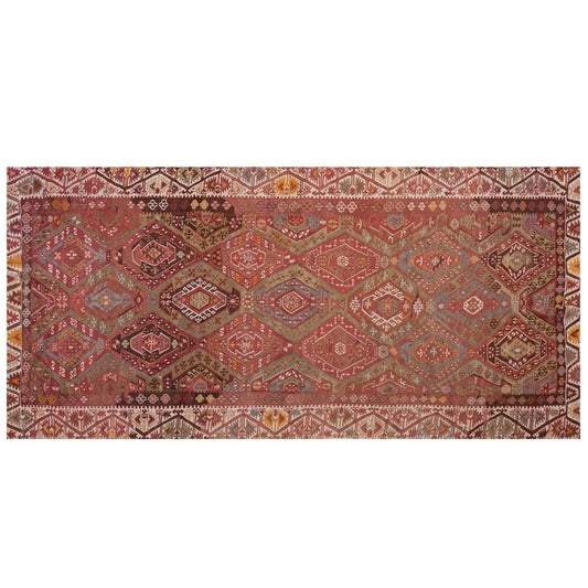 Vintage Large Kayseri Avşar Kilim, 184 x 386 cm / 6 x 12.8 ft Kilim