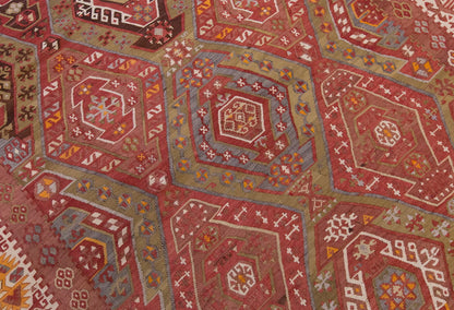 Vintage Large Kayseri Avşar Kilim, 184 x 386 cm / 6 x 12.8 ft Kilim