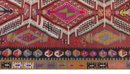 Vintage Large Kayseri Avşar Kilim, 185 x 330 cm / 6 x 11 ft Kilim