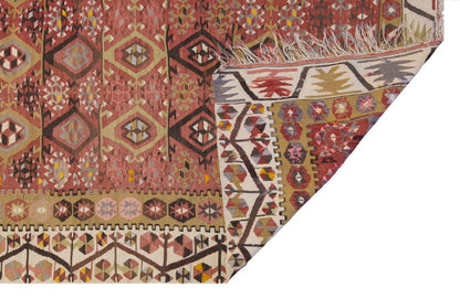 Vintage Large Kayseri Avşar Kilim, 187 x 415 cm / 6.2 x 13.7 ft Kilim