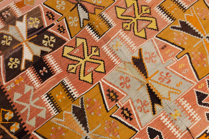 Vintage Large Kayseri Avşar Kilim, 189 x 429 cm / 6.2 x 14 ft Kilim