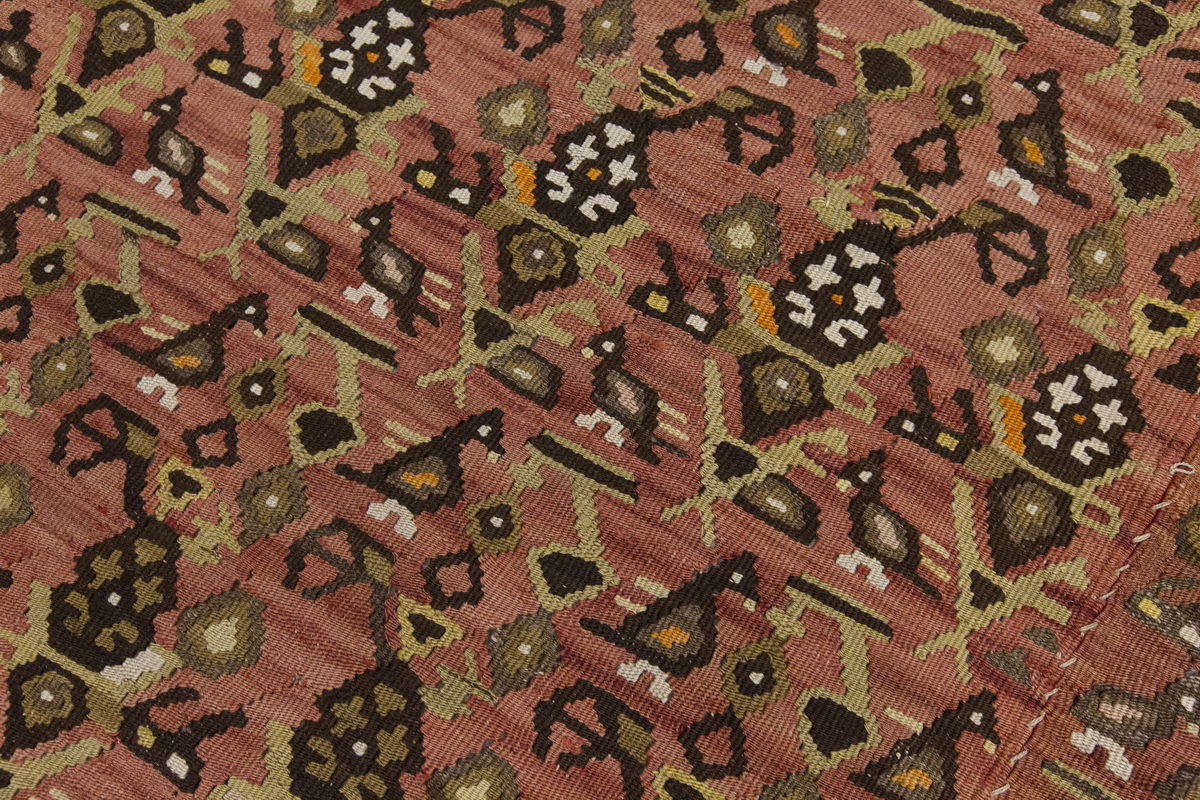 Vintage Large Kayseri Avşar Kilim, 195 x 580 cm / 6.5 x 19 ft Kilim