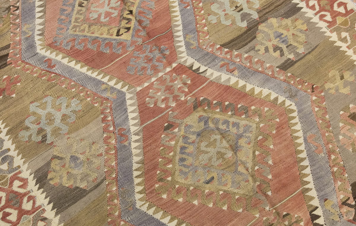 Vintage Large Kayseri Kilim, 147 x 409 cm / 5 x 13.5 ft Kilim
