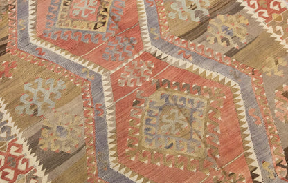 Vintage Large Kayseri Kilim, 147 x 409 cm / 5 x 13.5 ft Kilim
