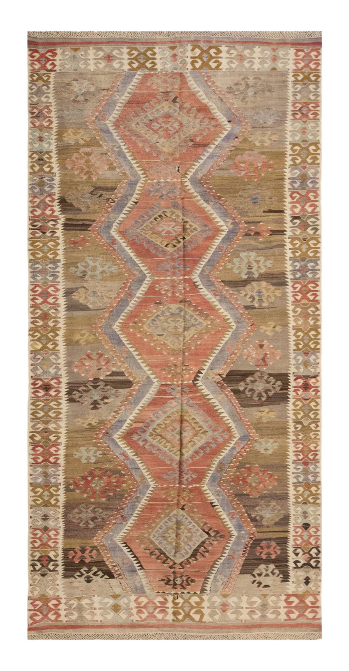 Vintage Large Kayseri Kilim, 147 x 409 cm / 5 x 13.5 ft Kilim