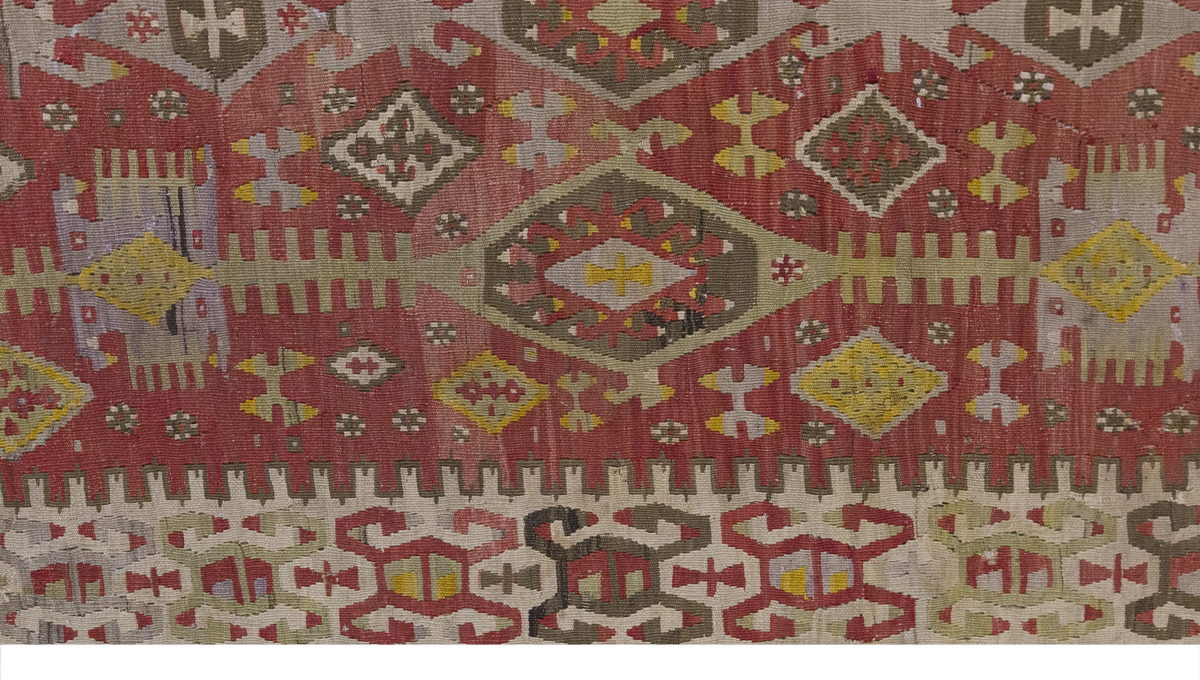 Vintage Large Kayseri Kilim, 157 x 394 cm / 5.2 x 13 ft Kilim
