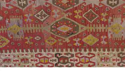 Vintage Large Kayseri Kilim, 157 x 394 cm / 5.2 x 13 ft Kilim