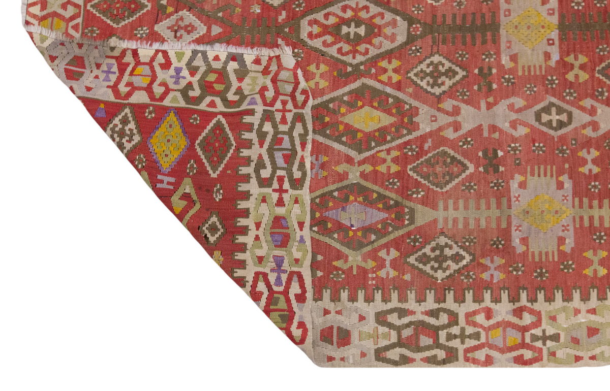 Vintage Large Kayseri Kilim, 157 x 394 cm / 5.2 x 13 ft Kilim