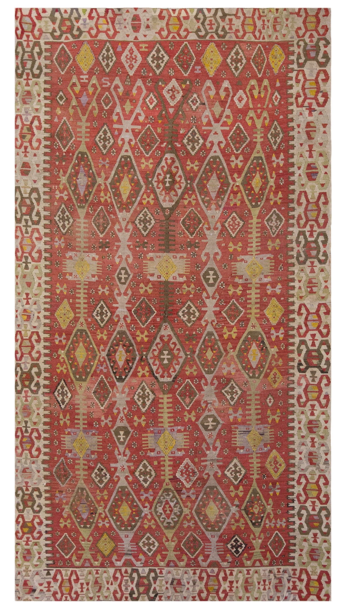 Vintage Large Kayseri Kilim, 157 x 394 cm / 5.2 x 13 ft Kilim