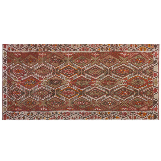 Vintage Large Kayseri Kilim, 162 x 328 cm / 5.4 x 10.9 ft Kilim