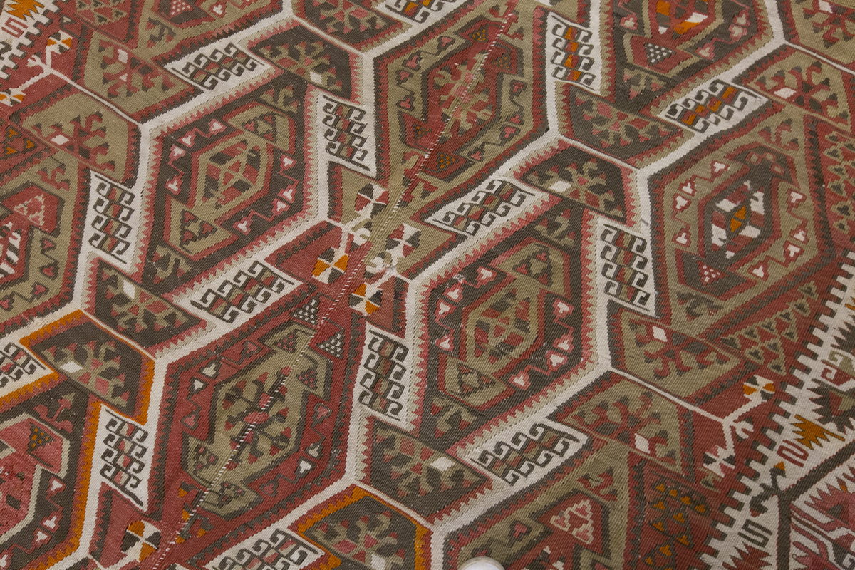 Vintage Large Kayseri Kilim, 162 x 328 cm / 5.4 x 10.9 ft Kilim