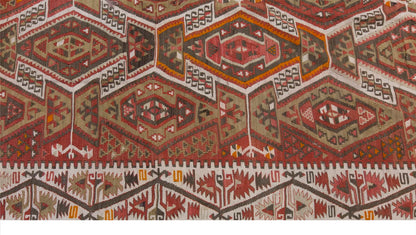 Vintage Large Kayseri Kilim, 162 x 328 cm / 5.4 x 10.9 ft Kilim