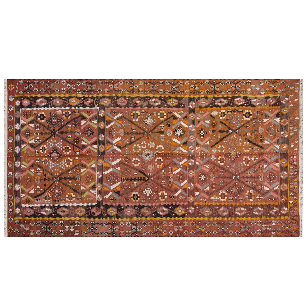 Vintage Large Kayseri Kilim, 164 x 305 cm / 5.5 x 10 ft Kilim