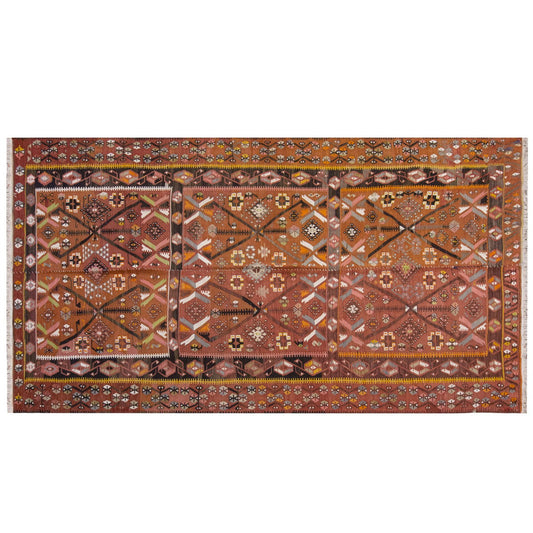 Vintage Large Kayseri Kilim, 164 x 305 cm / 5.5 x 10 ft Kilim