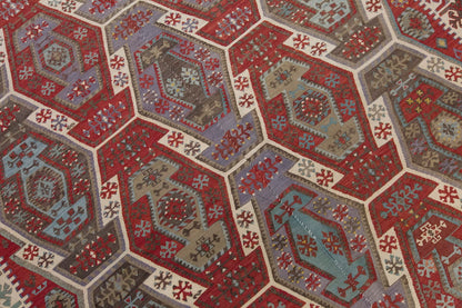 Vintage Large Kayseri Kilim, 166 x 374 cm / 5.5 x 12.3 ft Kilim