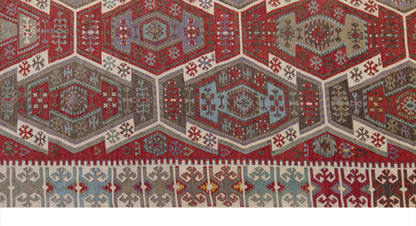 Vintage Large Kayseri Kilim, 166 x 374 cm / 5.5 x 12.3 ft Kilim