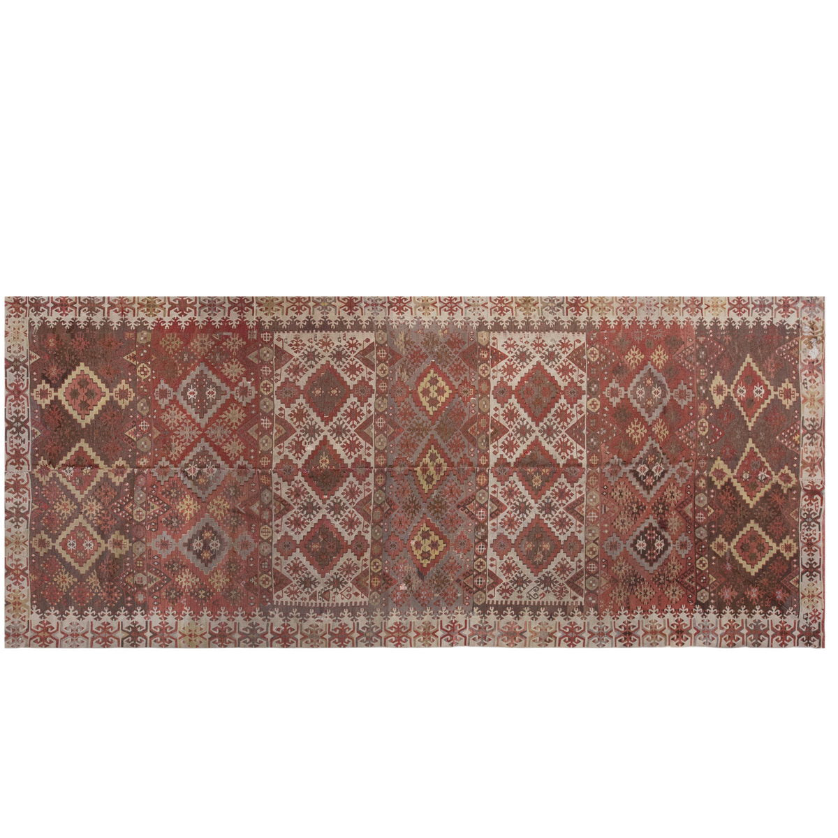 Vintage Large Kayseri Kilim, 175 x 416 cm / 5.9 x 13.8 ft Kilim