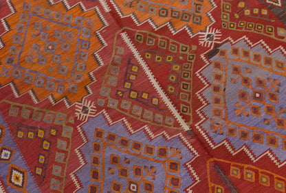 Vintage Large Kayseri Kilim, 178 x 390 cm / 6 x 13 ft Kilim