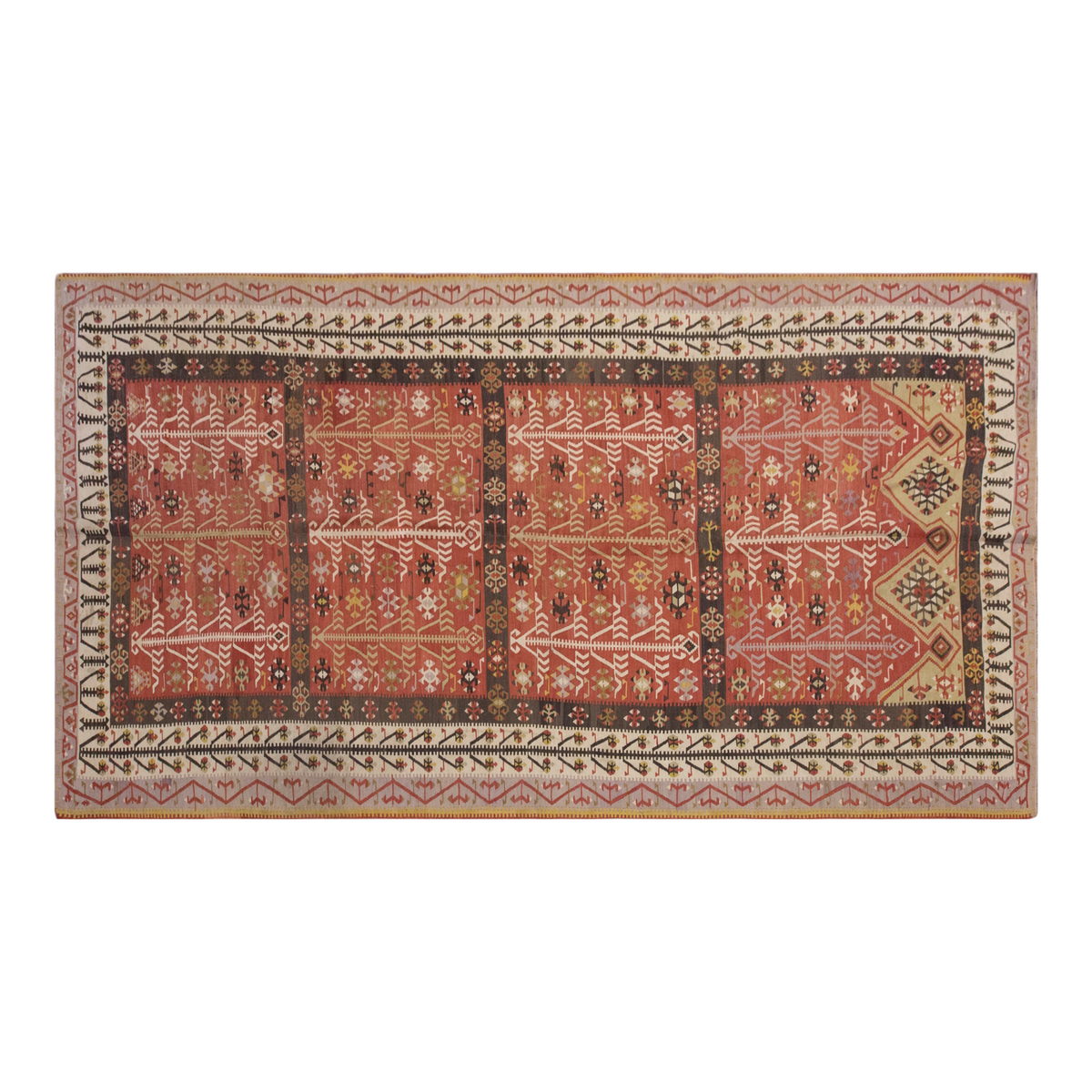 Vintage Large Kayseri Kilim, 188 x 431 cm / 6.2 x 14.2 ft Kilim