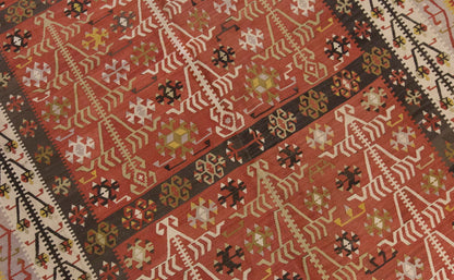 Vintage Large Kayseri Kilim, 188 x 431 cm / 6.2 x 14.2 ft Kilim