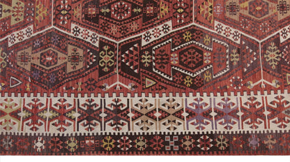 Vintage Large Kayseri Kilim, 189 x 367 cm / 6.2 x 12 ft Kilim