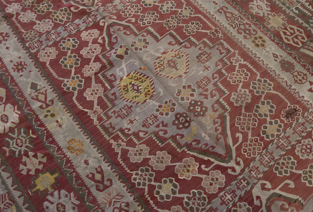 Vintage Large Kayseri Kilim, 199 x 452 cm / 6.6 x 15 ft Kilim