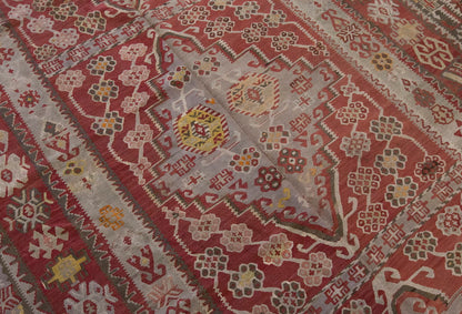 Vintage Large Kayseri Kilim, 199 x 452 cm / 6.6 x 15 ft Kilim