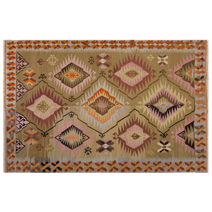 Vintage Large Kayseri Kilim, 204 x 311 cm / 6.8 x 10.2 ft Kilim