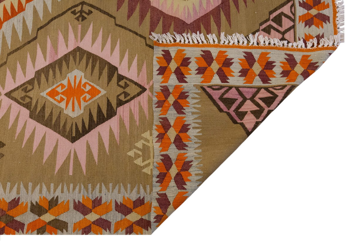 Vintage Large Kayseri Kilim, 204 x 311 cm / 6.8 x 10.2 ft Kilim