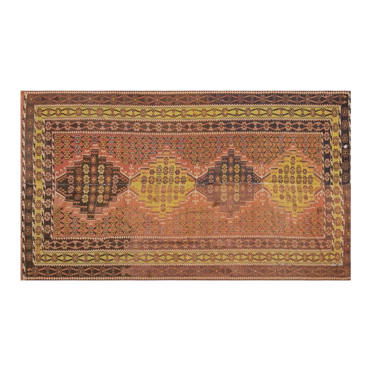 Vintage Large Kayseri Kilim, 204 x 345 cm / 6.8 x 11.4 ft Kilim