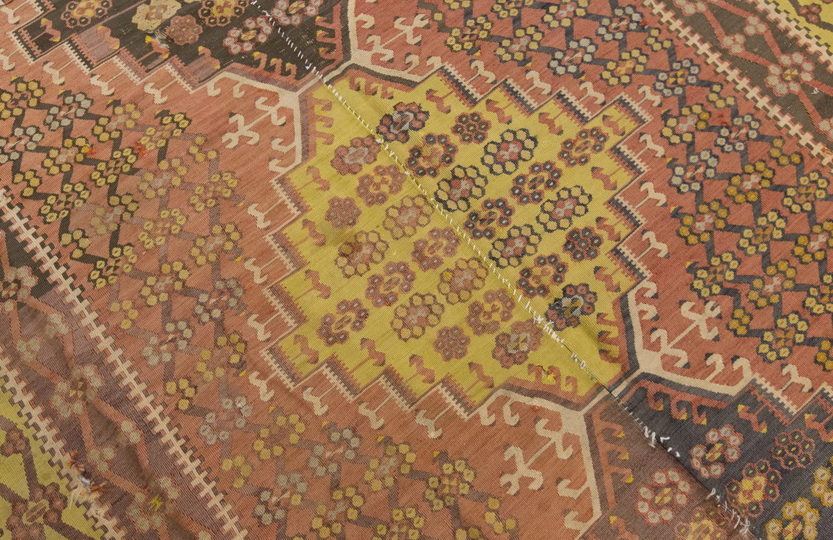 Vintage Large Kayseri Kilim, 204 x 345 cm / 6.8 x 11.4 ft Kilim