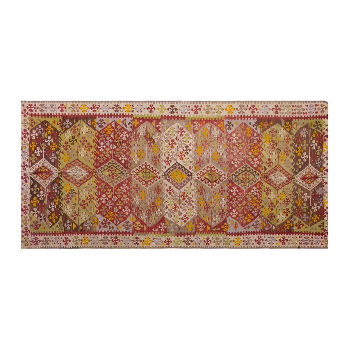 Vintage Large Kırşehir Kilim, 134 x 324 cm / 4.5 x 10.8 ft Kilim