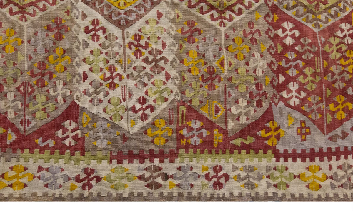 Vintage Large Kırşehir Kilim, 134 x 324 cm / 4.5 x 10.8 ft Kilim