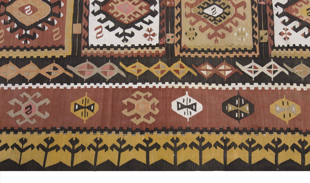 Vintage Large Kırşehir Kilim, 134 x 324 cm / 4.5 x 10.8 ft Kilim