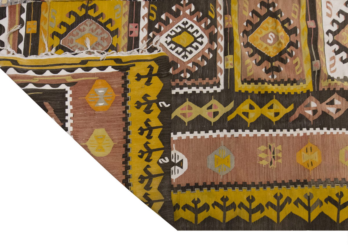 Vintage Large Kırşehir Kilim, 134 x 324 cm / 4.5 x 10.8 ft Kilim
